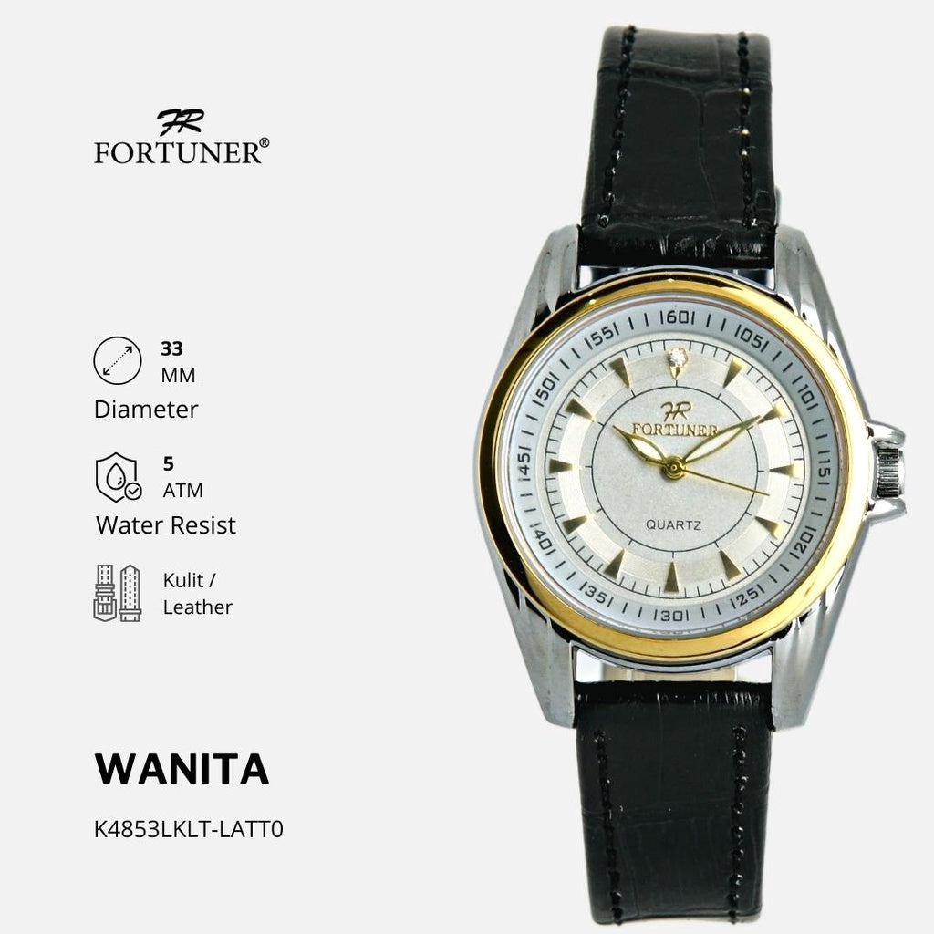 Fortuner Jam Tangan Couple Analog Tahan Air Original Whitney