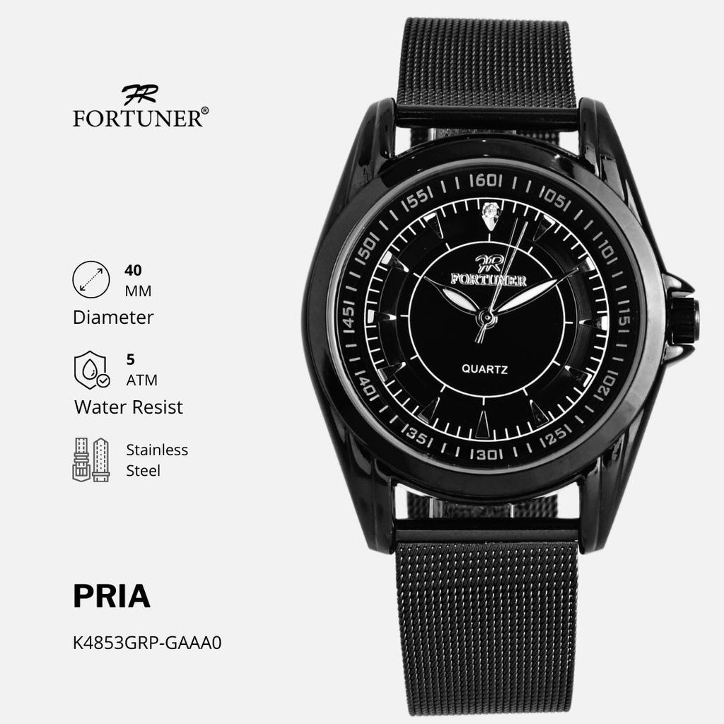 Fortuner Jam Tangan Pria Analog Tahan Air Original Halwerd