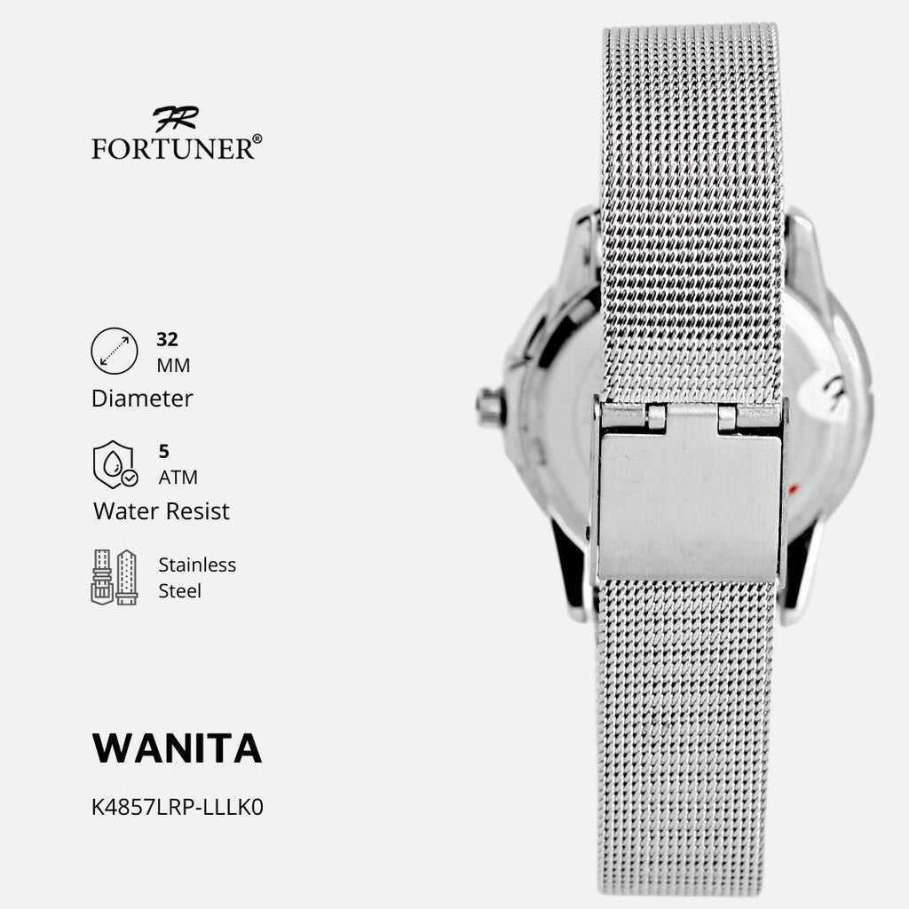 Fortuner Jam Tangan Analog Wanita Water Resistant Rantai Yacintha