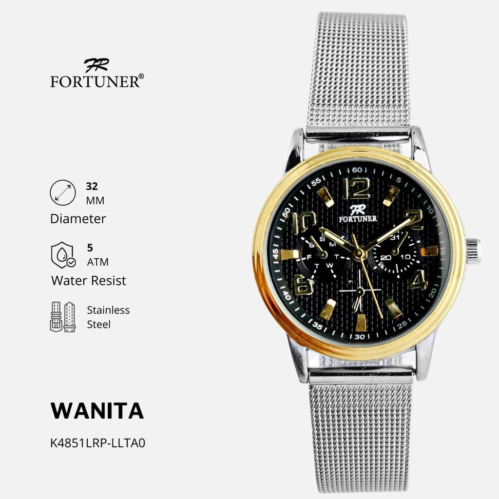 Fortuner Jam Tangan Classic Fashion Wanita Water Resist Analog Yifat