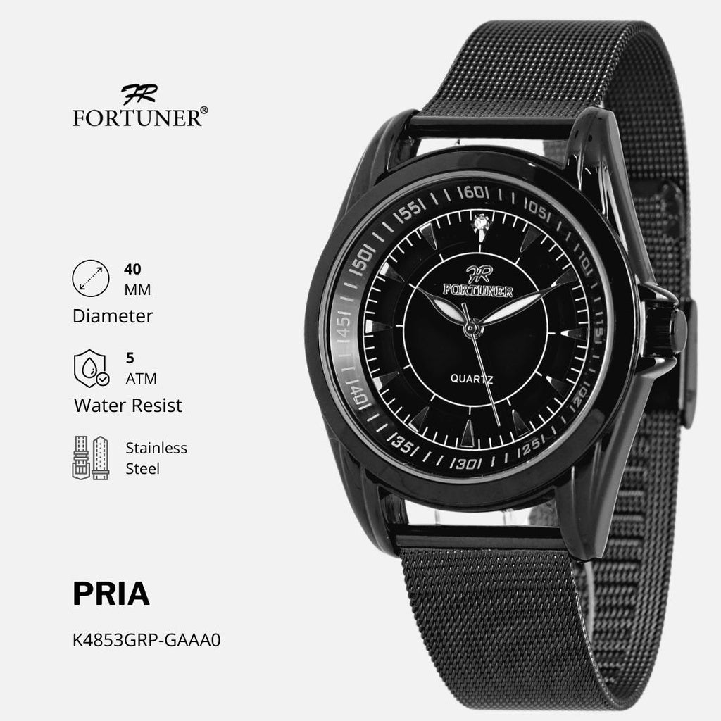 Fortuner Jam Tangan Pria Analog Tahan Air Original Halwerd