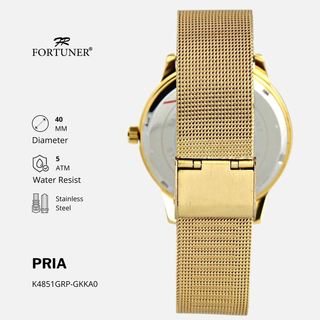 Fortuner Jam Tangan Pria Analog Original Tahan Air Luke