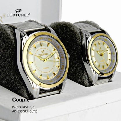 Fortuner Jam Tangan Couple Analog Tahan Air Original Whitney