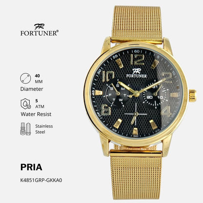 Fortuner Jam Tangan Pria Analog Original Tahan Air Luke