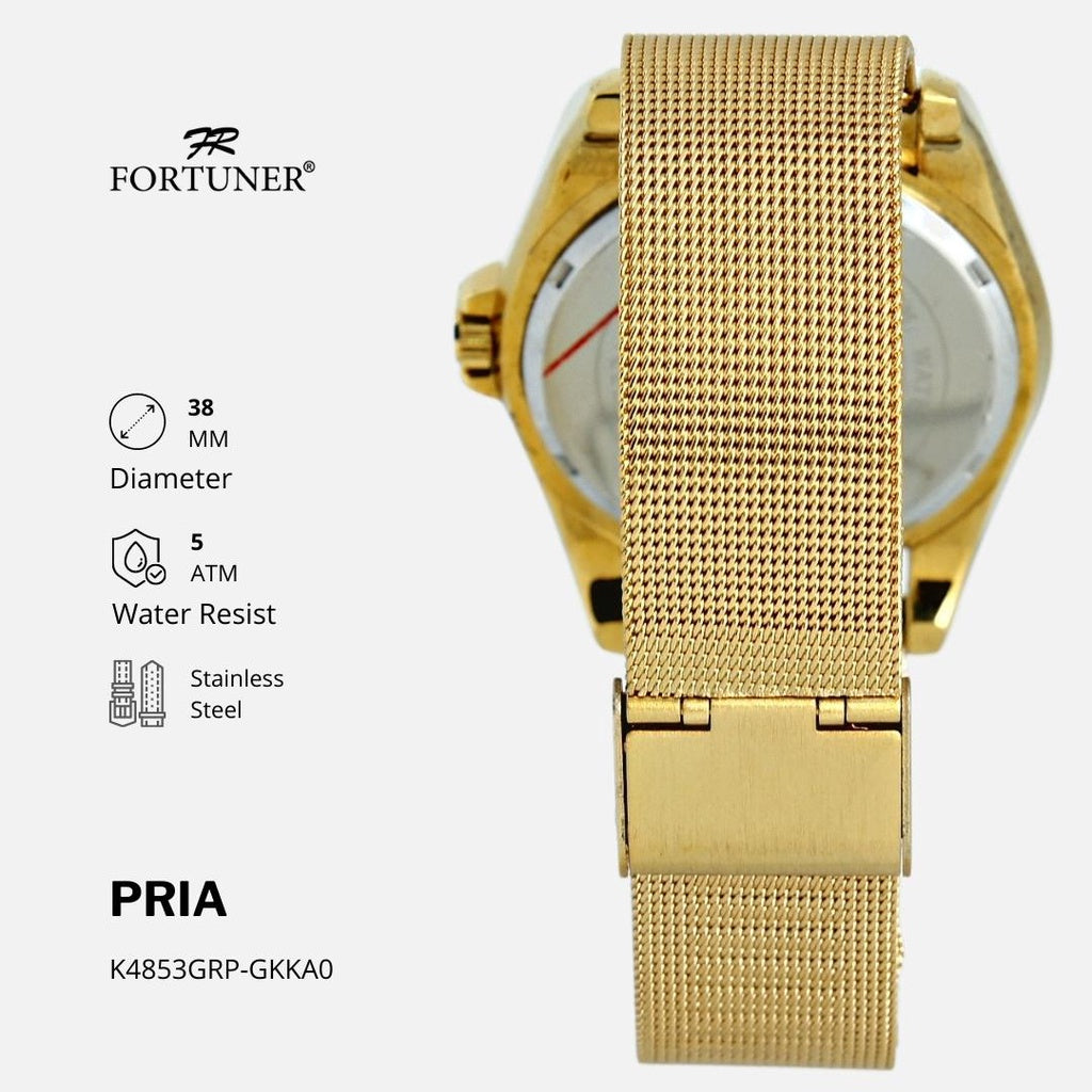 Fortuner Jam Tangan Pria Analog Tahan Air Original Halwerd