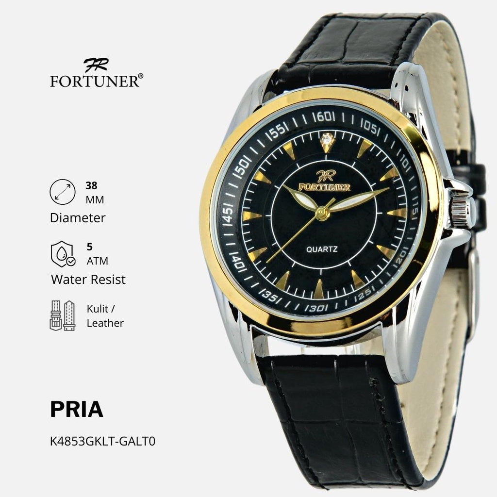 Fortuner Jam Tangan Pria Analog Tahan Air Original Halwerd