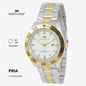 Fortuner Jam Tangan Fashion Pria Analog Water Resistant Rantai Stainless Silver Gold Deluxe Heitor