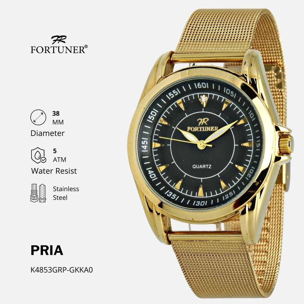 Fortuner Jam Tangan Pria Analog Tahan Air Original Halwerd