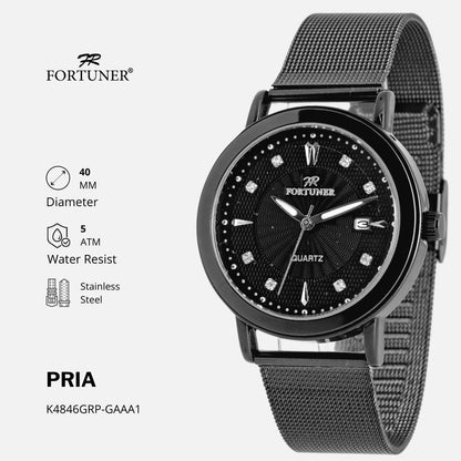 Fortuner Jam Tangan Pria Analog Original Tahan Air Rantai Pasir Chiyo