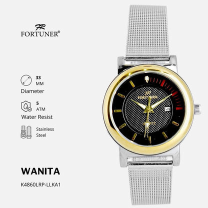 Fortuner Jam Tangan Wanita Analog Casual Tahan Air Rantai Pasir Cianna