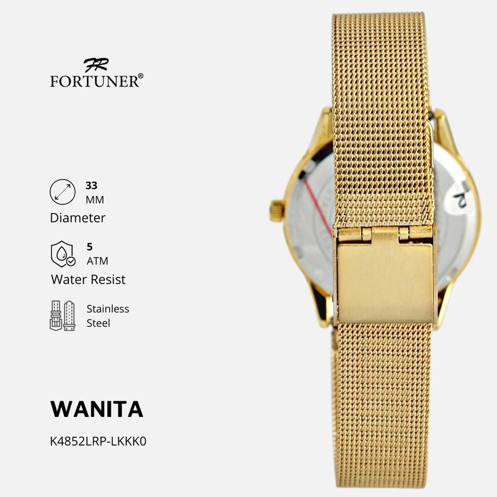 Fortuner Jam Tangan Classic Fashion Wanita Analog Water Resist Yionna