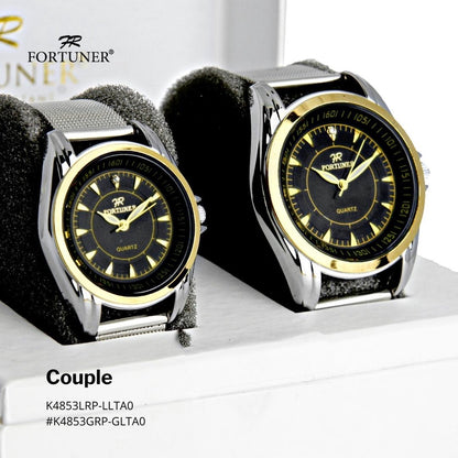 Fortuner Jam Tangan Couple Analog Tahan Air Original Whitney