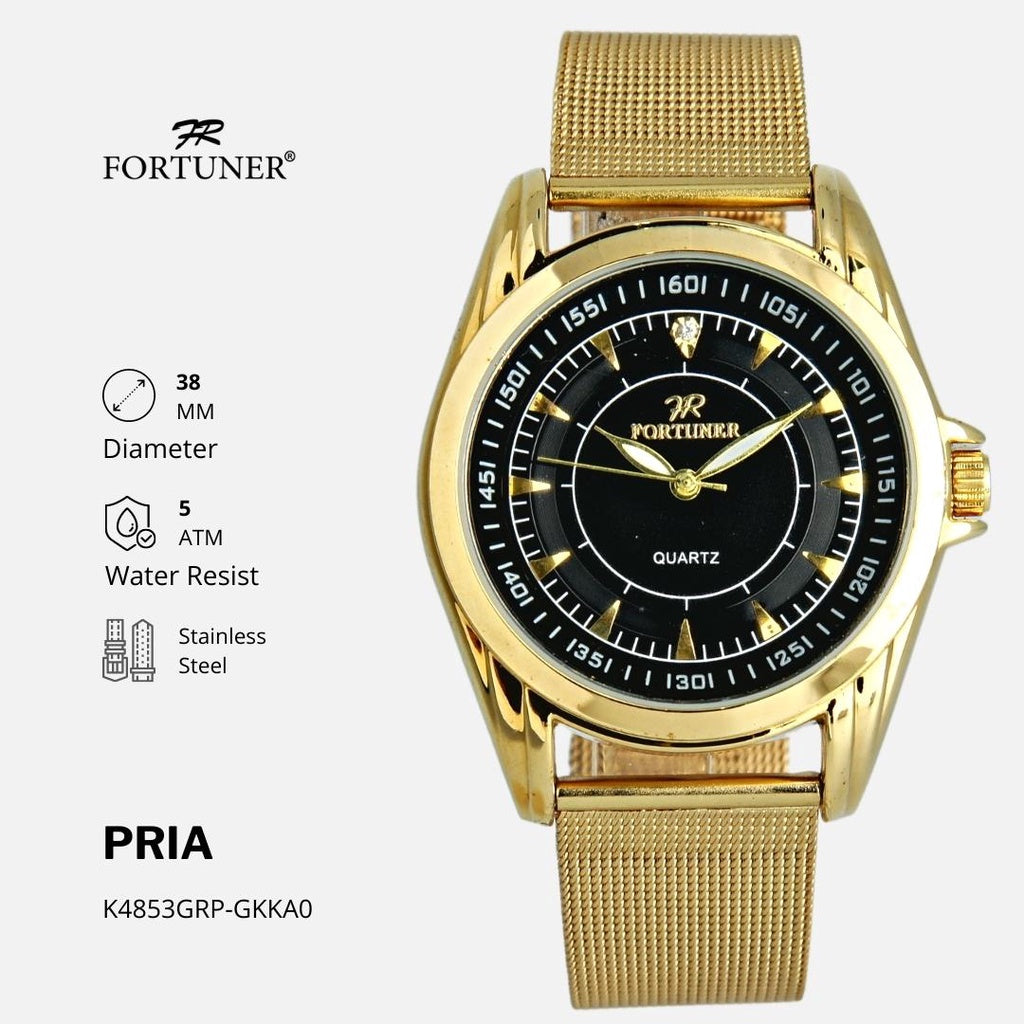 Fortuner Jam Tangan Pria Analog Tahan Air Original Halwerd