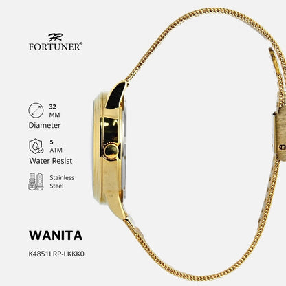 Fortuner Jam Tangan Classic Fashion Wanita Water Resist Analog Yifat