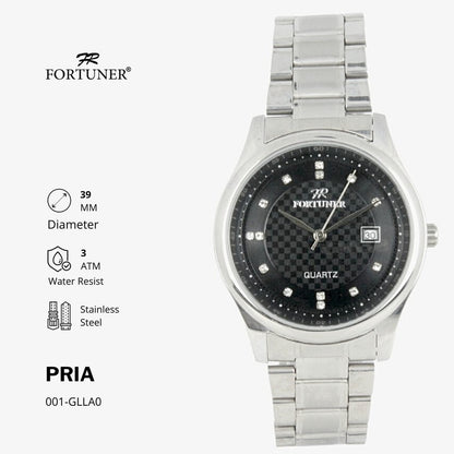 Fortuner Jam Tangan Pria Analog Water Resist Superior All Stainless Tyquan