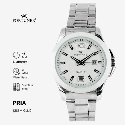 Fortuner Jam Tangan Pria Analog Water Resist Superior All Stainless Tynell