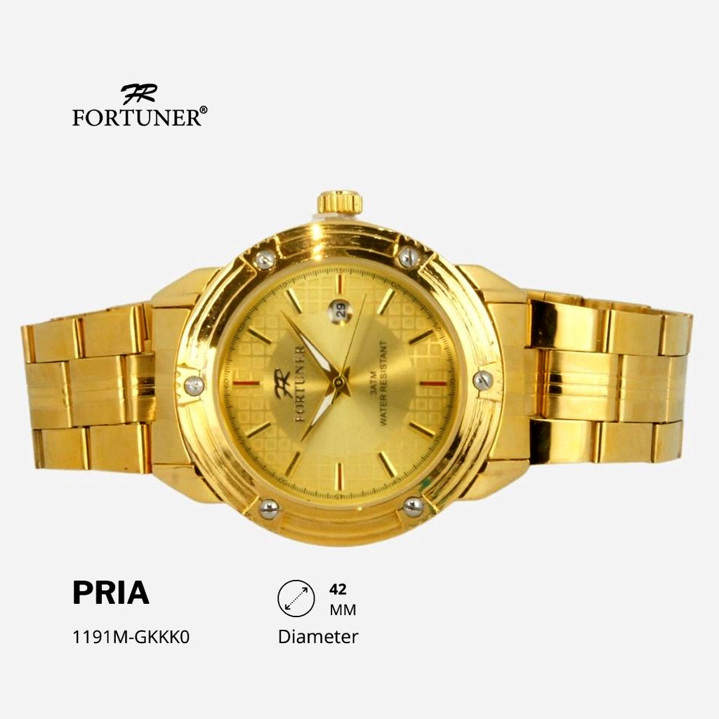 Fortuner Jam Tangan Analog Pria Water Resistant Rantai Connlyn