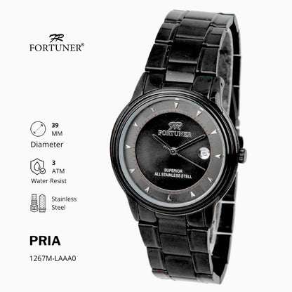 Fortuner Jam Tangan Pria Analog Water Resist Superior All Stainless Tyno