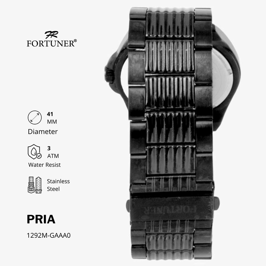 Fortuner Jam Tangan Pria Analog Water Resist Superior All Stainless Tynan