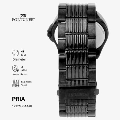 Fortuner Jam Tangan Pria Analog Water Resist Superior All Stainless Tynan