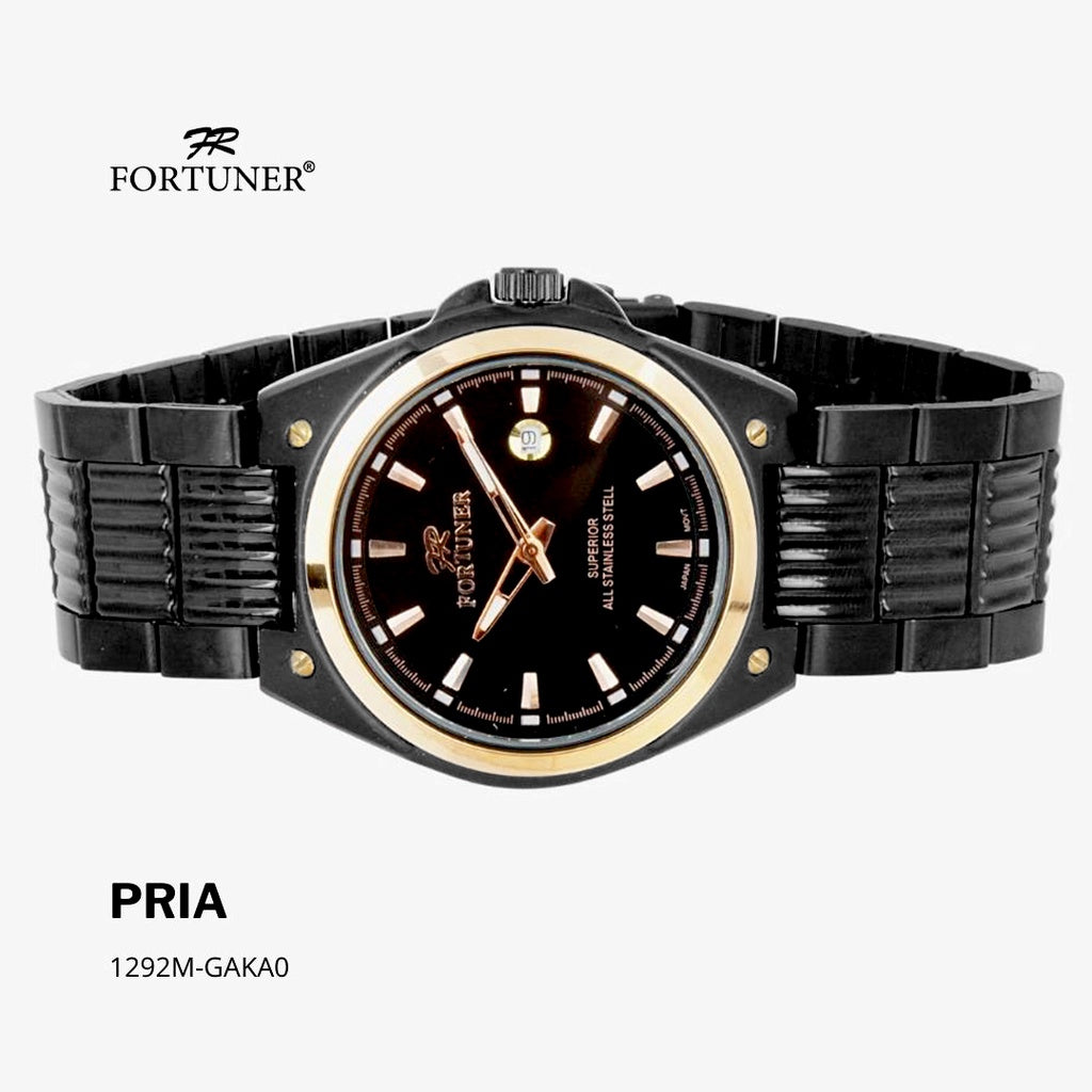 Fortuner Jam Tangan Pria Analog Water Resist Superior All Stainless Tynan