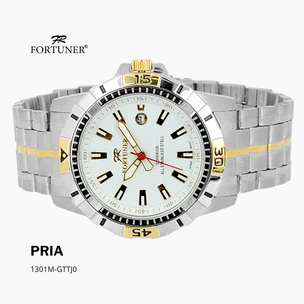 Fortuner Jam Tangan Pria Analog Water Resist Superior All Stainless Tymothy