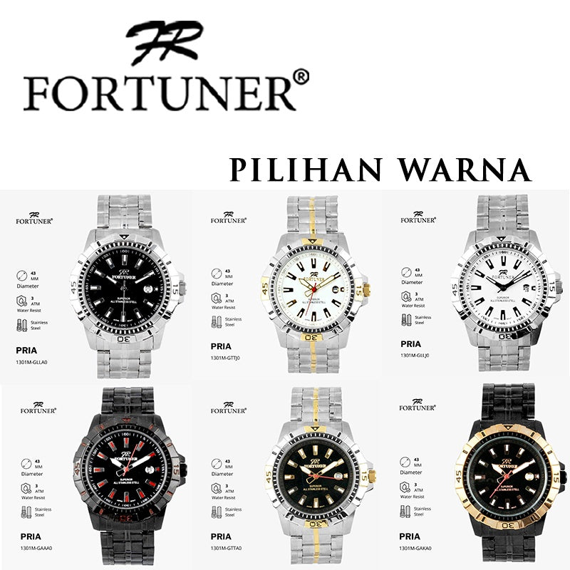 Fortuner Jam Tangan Pria Analog Water Resist Superior All Stainless Tymothy