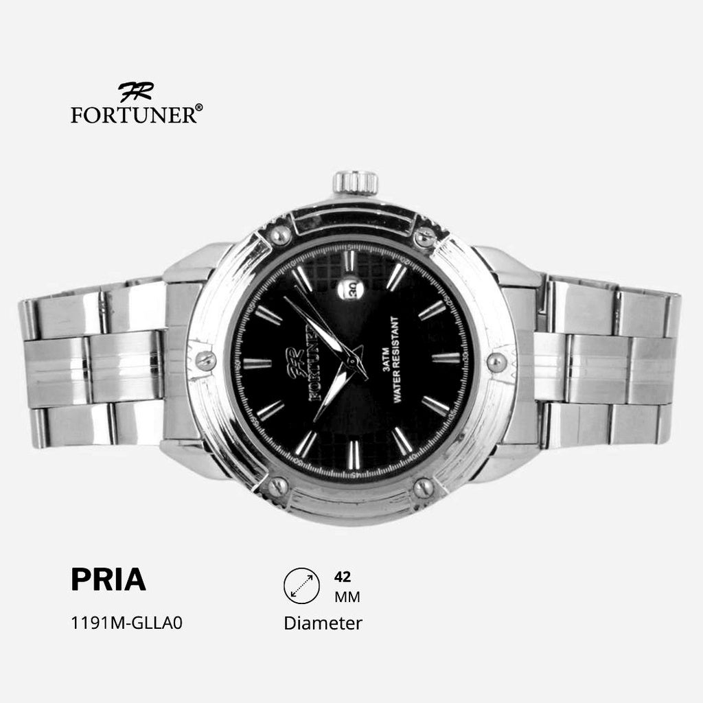 Fortuner Jam Tangan Analog Pria Water Resistant Rantai Connlyn