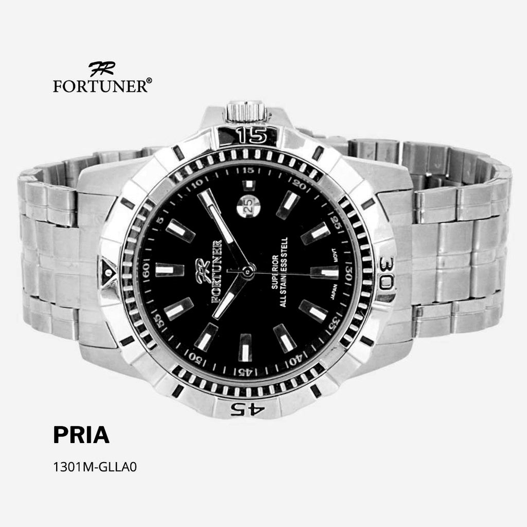 Fortuner Jam Tangan Pria Analog Water Resist Superior All Stainless Tymothy