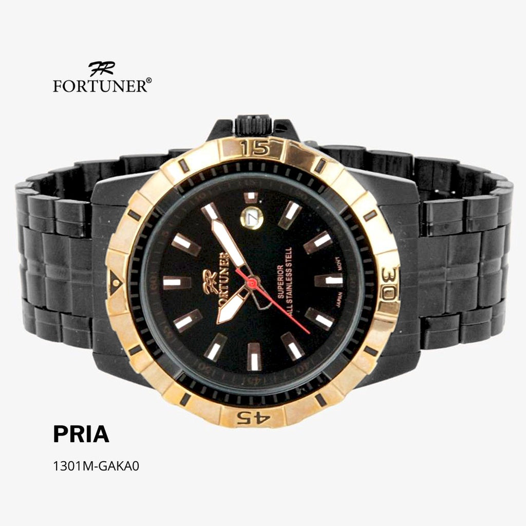 Fortuner Jam Tangan Pria Analog Water Resist Superior All Stainless Tymothy