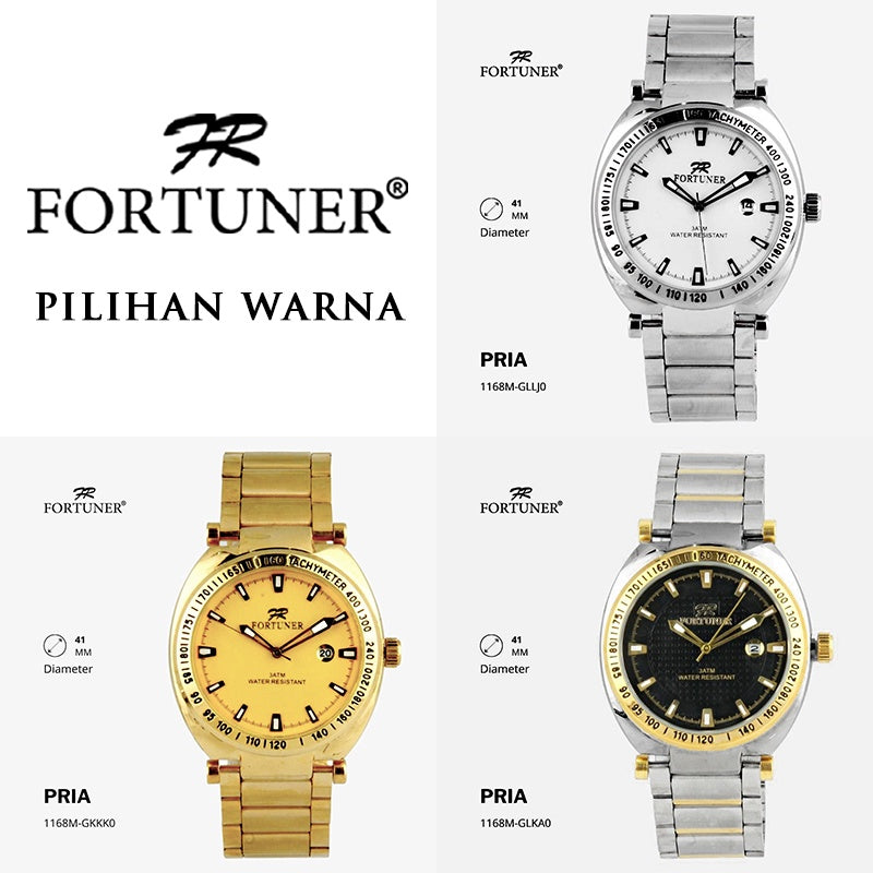 Fortuner Jam Tangan Analog Pria Water Resistant Harbert