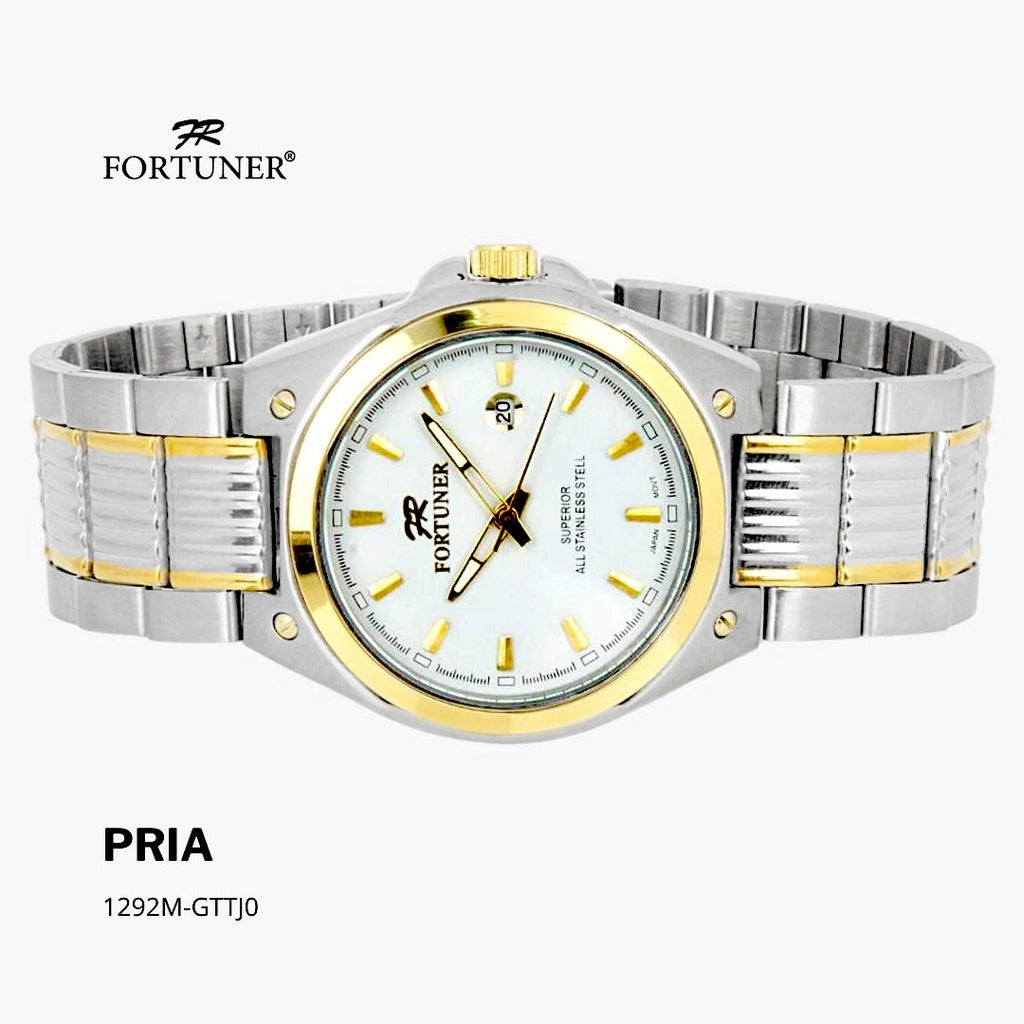 Fortuner Jam Tangan Pria Analog Water Resist Superior All Stainless Tynan