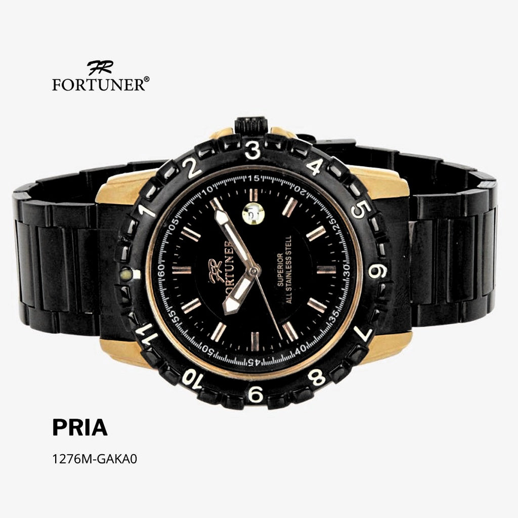 Fortuner Jam Tangan Pria Analog Water Resist Superior All Stainless Tynnen