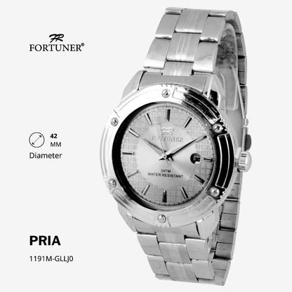 Fortuner Jam Tangan Analog Pria Water Resistant Rantai Connlyn