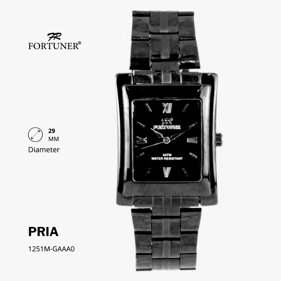 Fortuner Jam Tangan Analog Pria Water Resistant Rantai Conleth