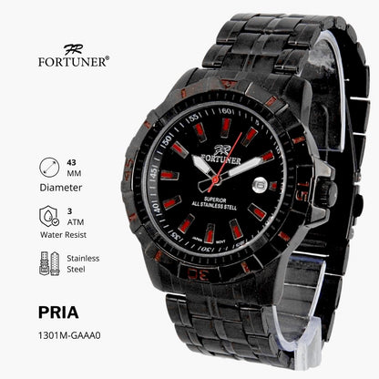 Fortuner Jam Tangan Pria Analog Water Resist Superior All Stainless Tymothy