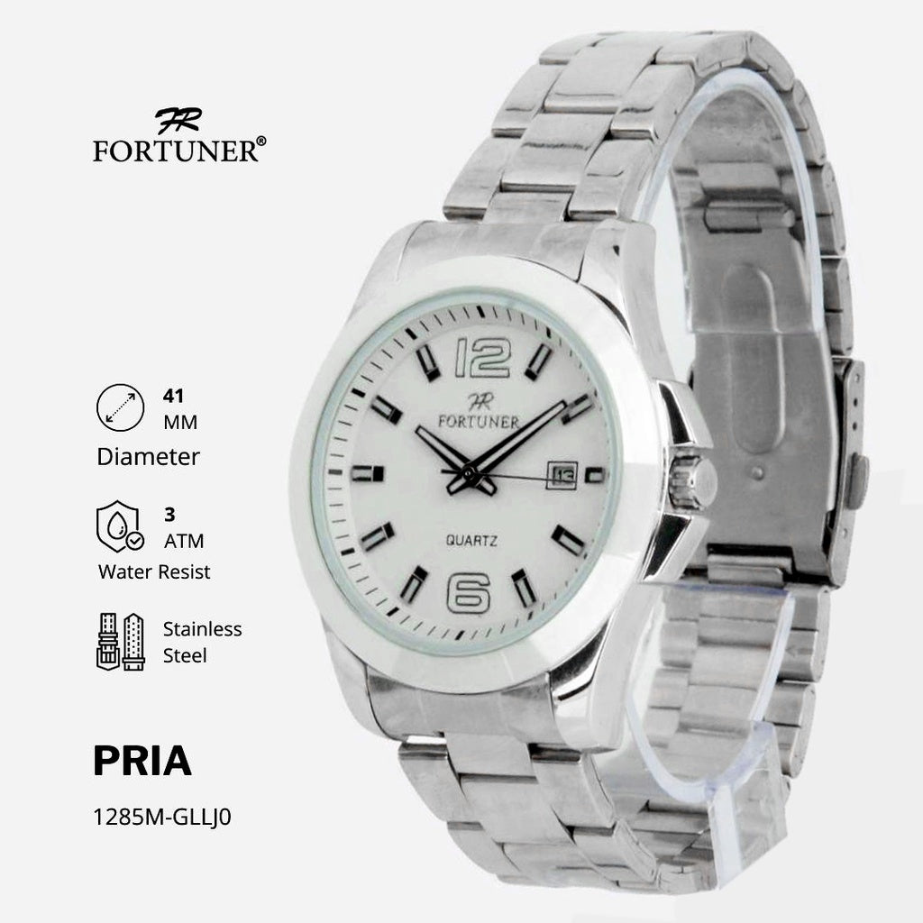 Fortuner Jam Tangan Pria Analog Water Resist Superior All Stainless Tynell