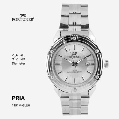 Fortuner Jam Tangan Analog Pria Water Resistant Rantai Connlyn