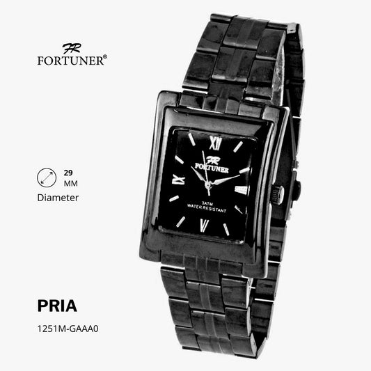 Fortuner Jam Tangan Analog Pria Water Resistant Rantai Conleth