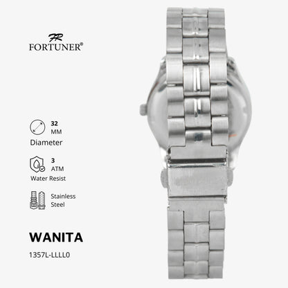 Fortuner Jam Tangan Wanita Analog Water Resist Superior All Stainless Twilla