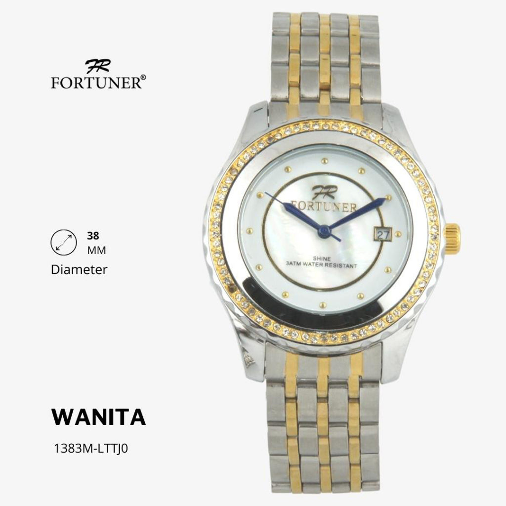 Fortuner Jam Tangan Analog Wanita Water Resistant Rantai Yemina