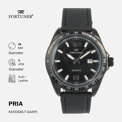 Fortuner Jam Tangan Rantai Pria Korea Original Kulit Ephrim