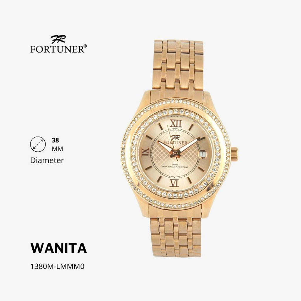 Fortuner Jam Tangan Fashion Analog Wanita Water Resistant Rantai Yesseca