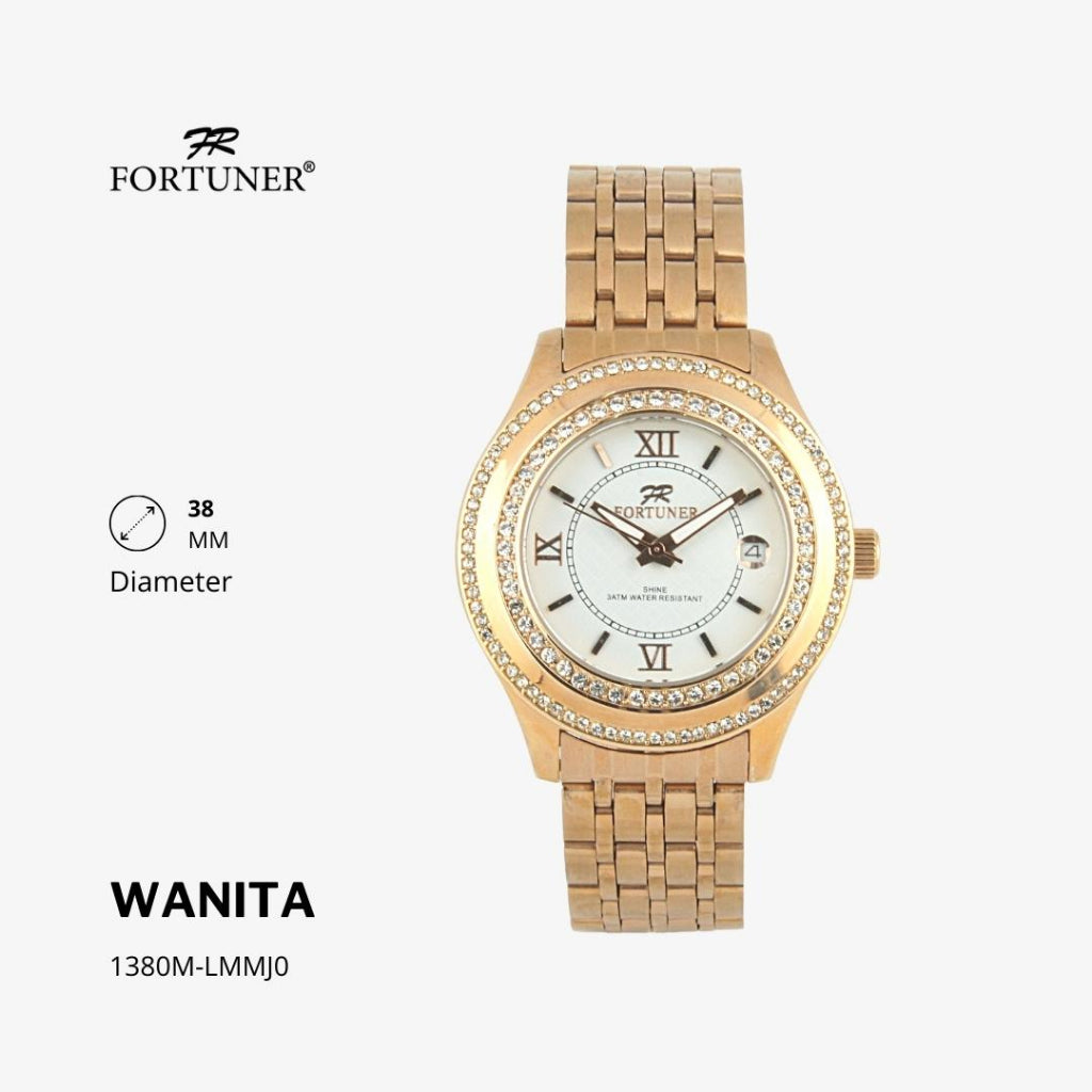 Fortuner Jam Tangan Fashion Analog Wanita Water Resistant Rantai Yesseca