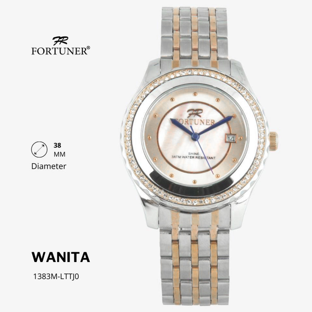 Fortuner Jam Tangan Analog Wanita Water Resistant Rantai Yemina