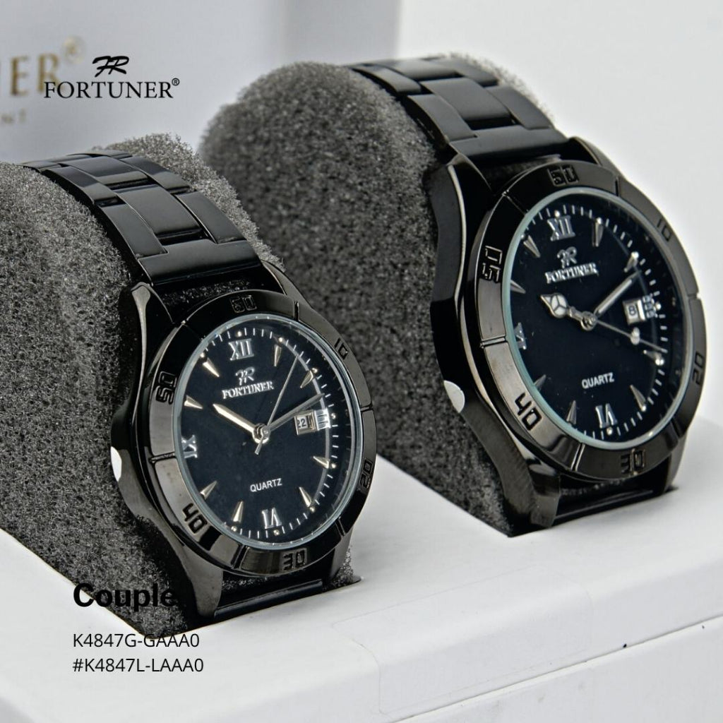 Fortuner Jam Tangan Couple Analog Water Resistant Rantai Lauren