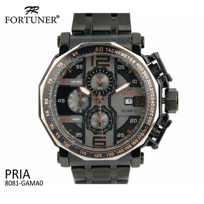 Fortuner Jam Tangan Analog Pria Chrono Water Resistant Antolin