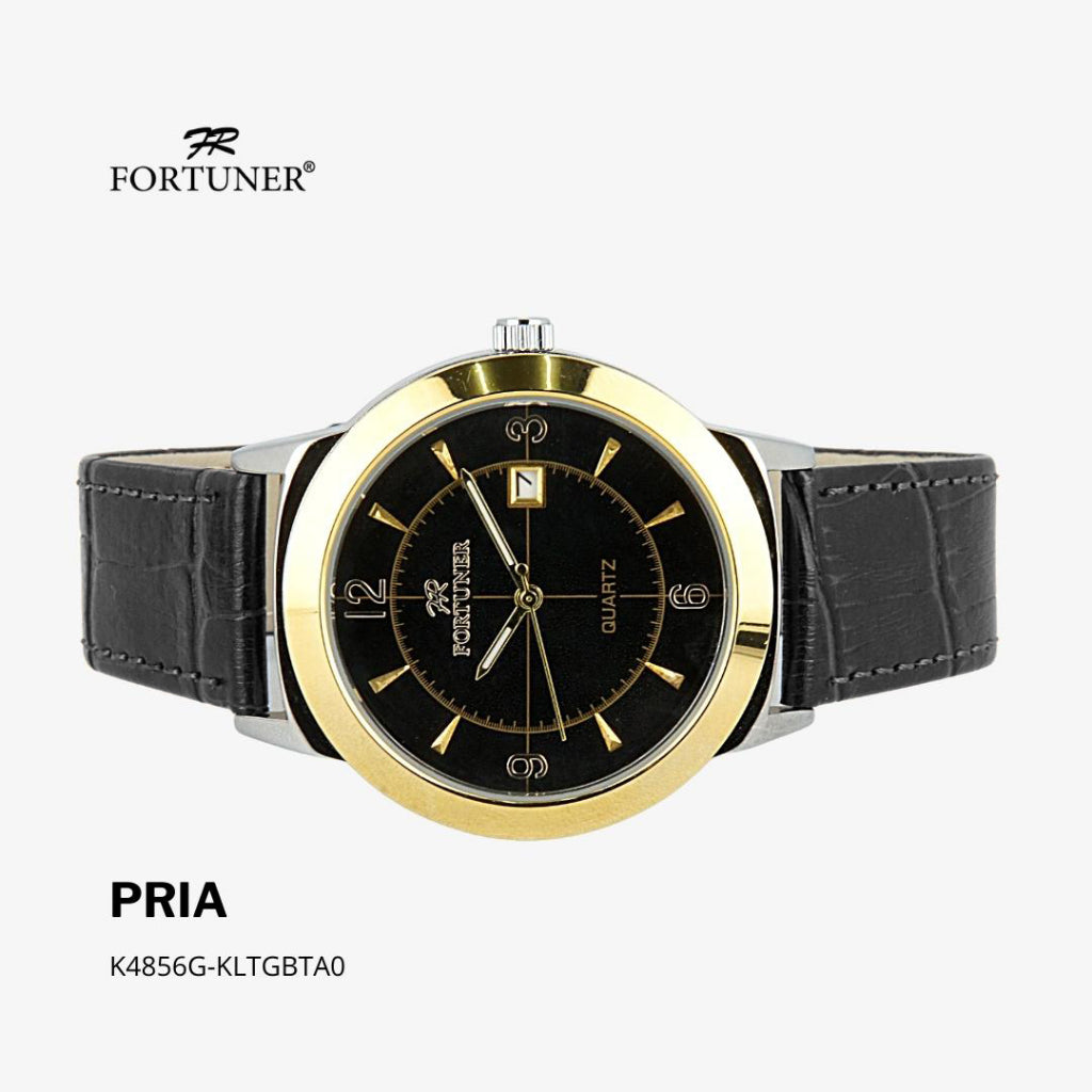 Fortuner Jam Tangan Analog Klassik Pria Kulit Water Resistant Arlo