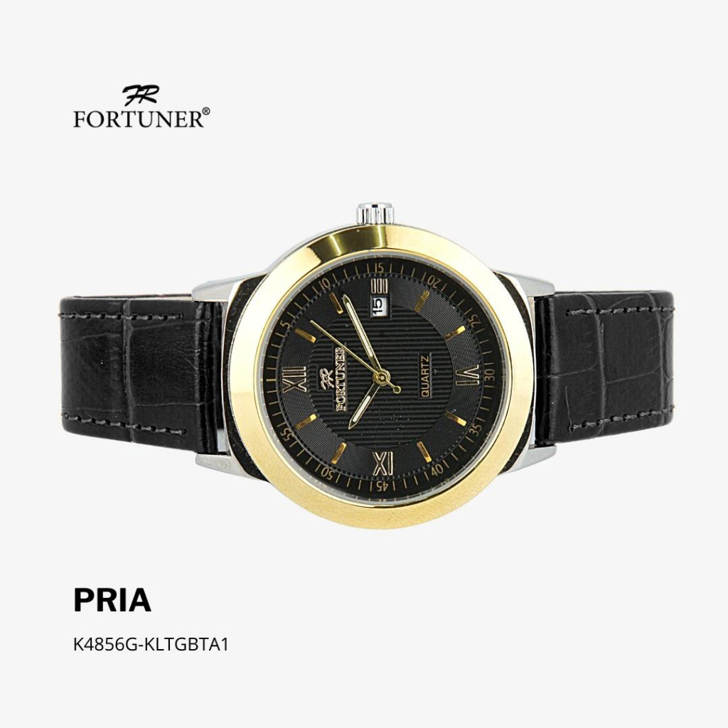 Fortuner Jam Tangan Analog Pria Klassik Romawi Kulit Water Resistant Ayres