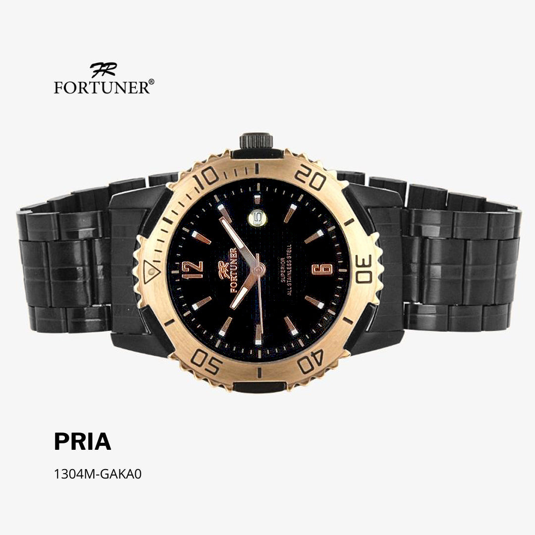 Fortuner Jam Tangan Pria Analog Water Resist Superior All Stainless Tyler